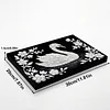 uk.everydayedeals DIY Pearl Painting With Frame - Handmade Self-Adhesive Pearls - Swan(20*30cm)