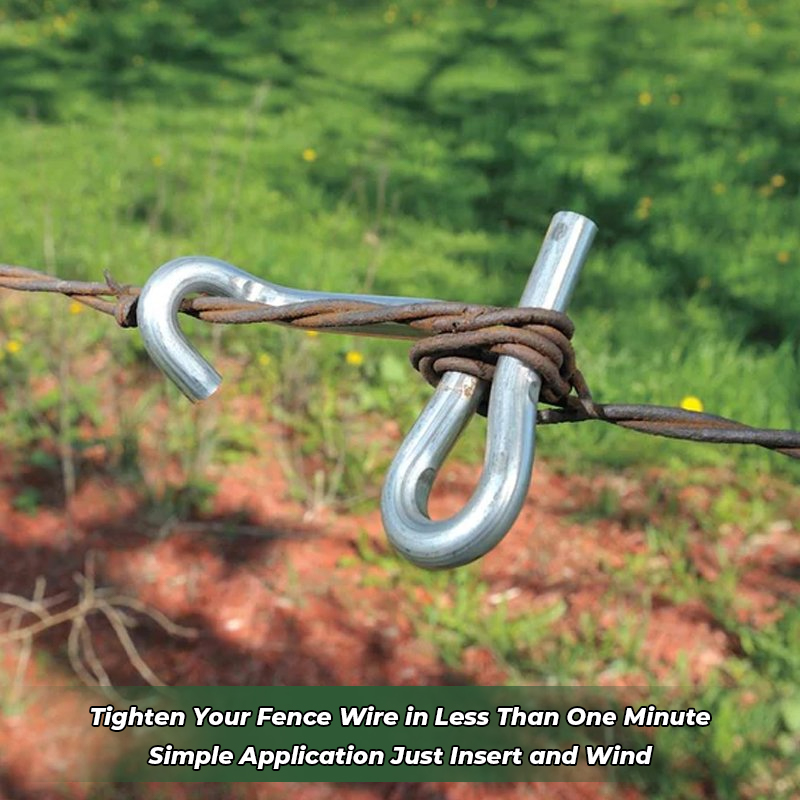 New Set Of40 Pcs Fence Wire Tightener With Tighteners