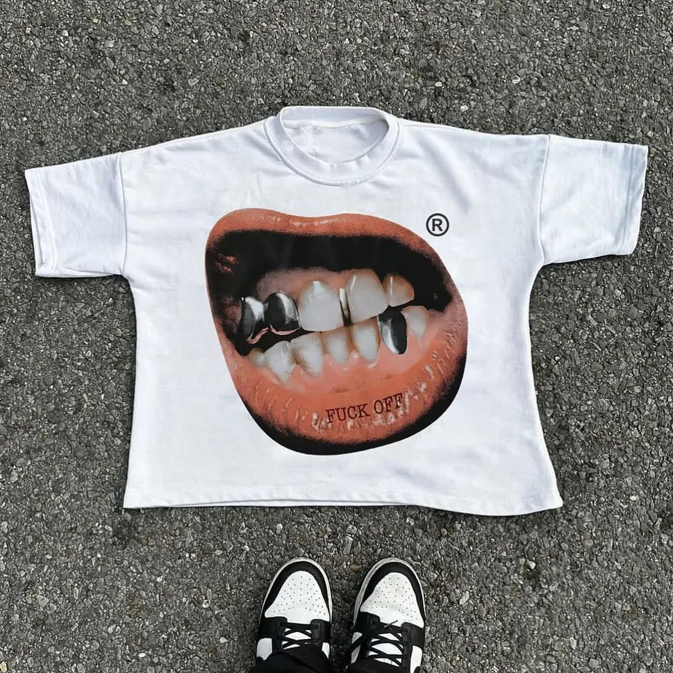 F*ck Off Print Short Sleeve T-Shirt