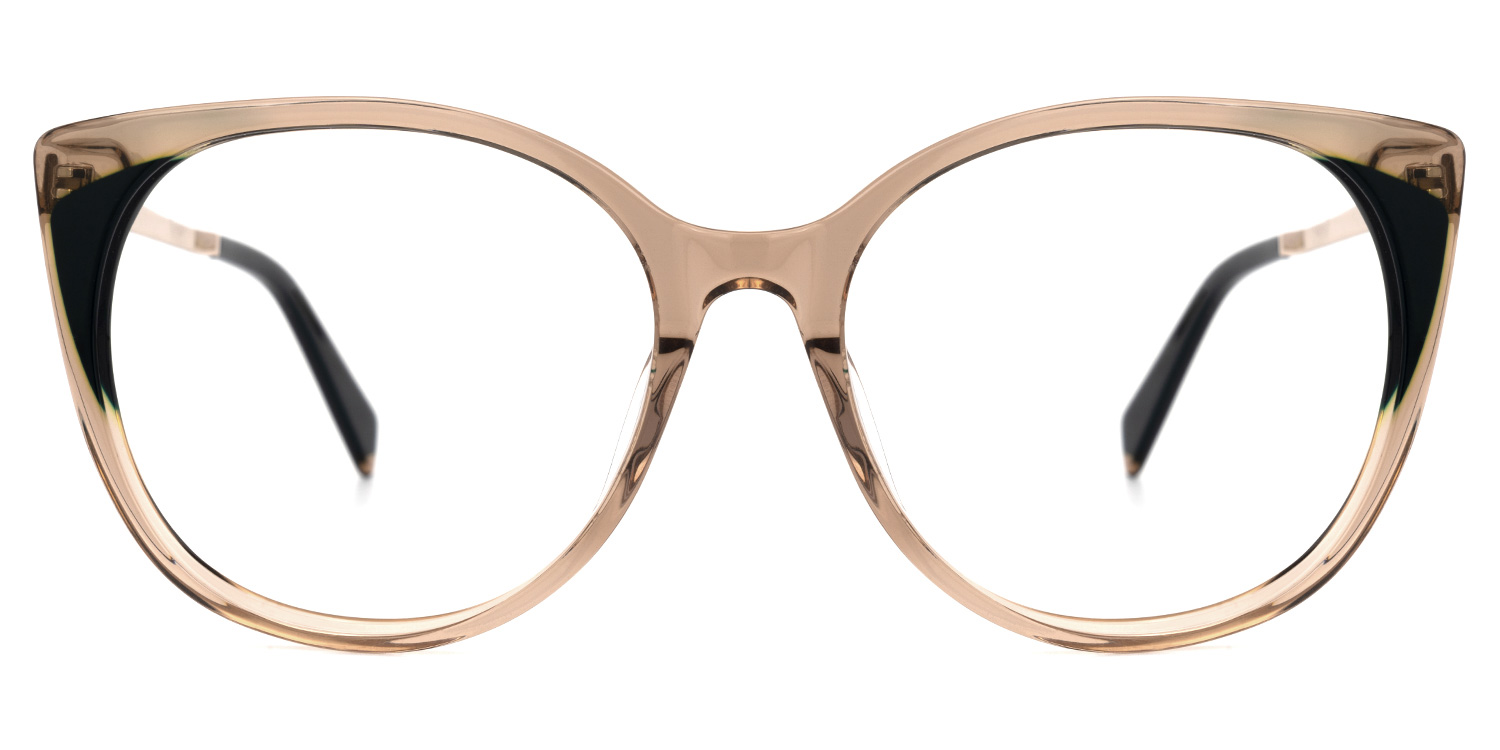 Fenton Braun-Schwarz Cateye Brille Braun-Schwarz
