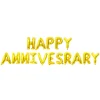 16" HAPPY ANNIVERSARY Letters Aluminum Balloons Marriage Anniversary Store Celebration Party Decors