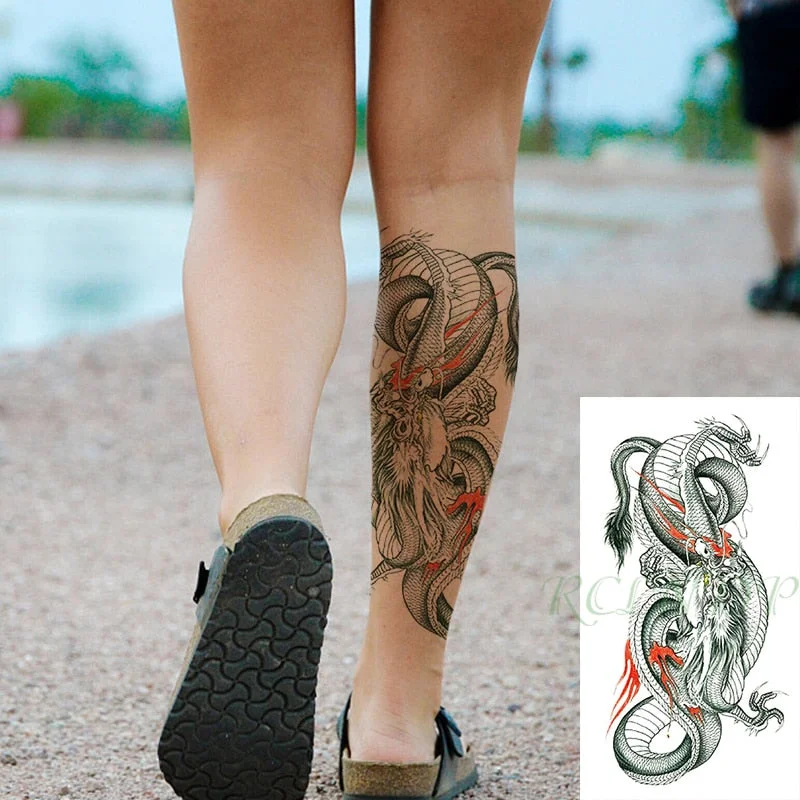 Waterproof Temporary Tattoo Sticker protector of Ancient Egypt Egyptian totem Anubis fake tatto flash tatoo for men women girl