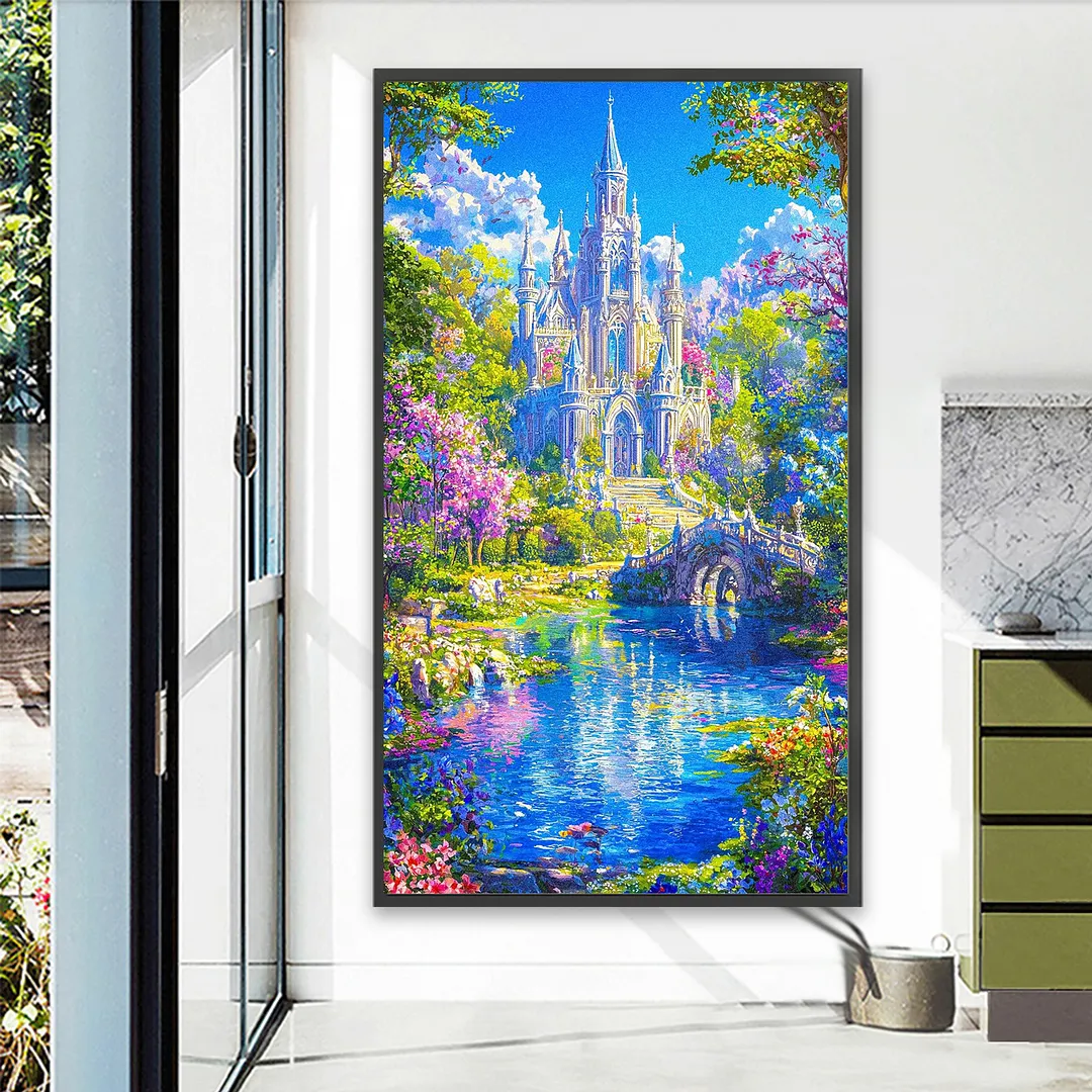 Castle 5D Full Round Drill DIY Diamond Painting Kit for Adults 40x70CM