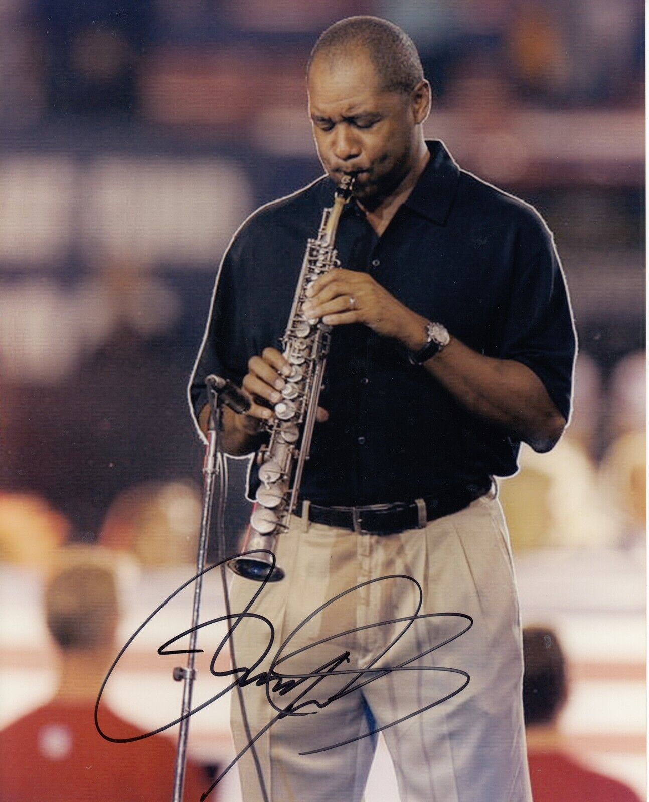 Branford Marsalis #0 8x10 Signed Photo Poster painting w/ COA