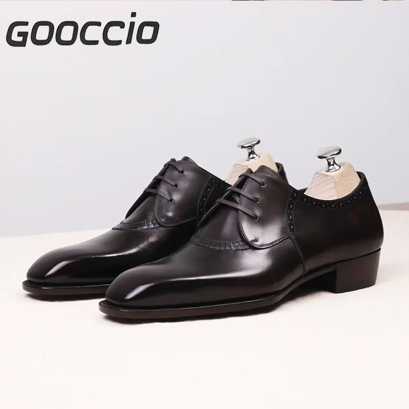 TV114 Prenium Calf-Skin Derby Shoes/Dress Shoes For Men GOOCCIO   