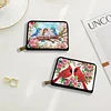 2pcs Cardinal Bluebird Pattern Diamond Painting Fashion Card Holder Coin Purse