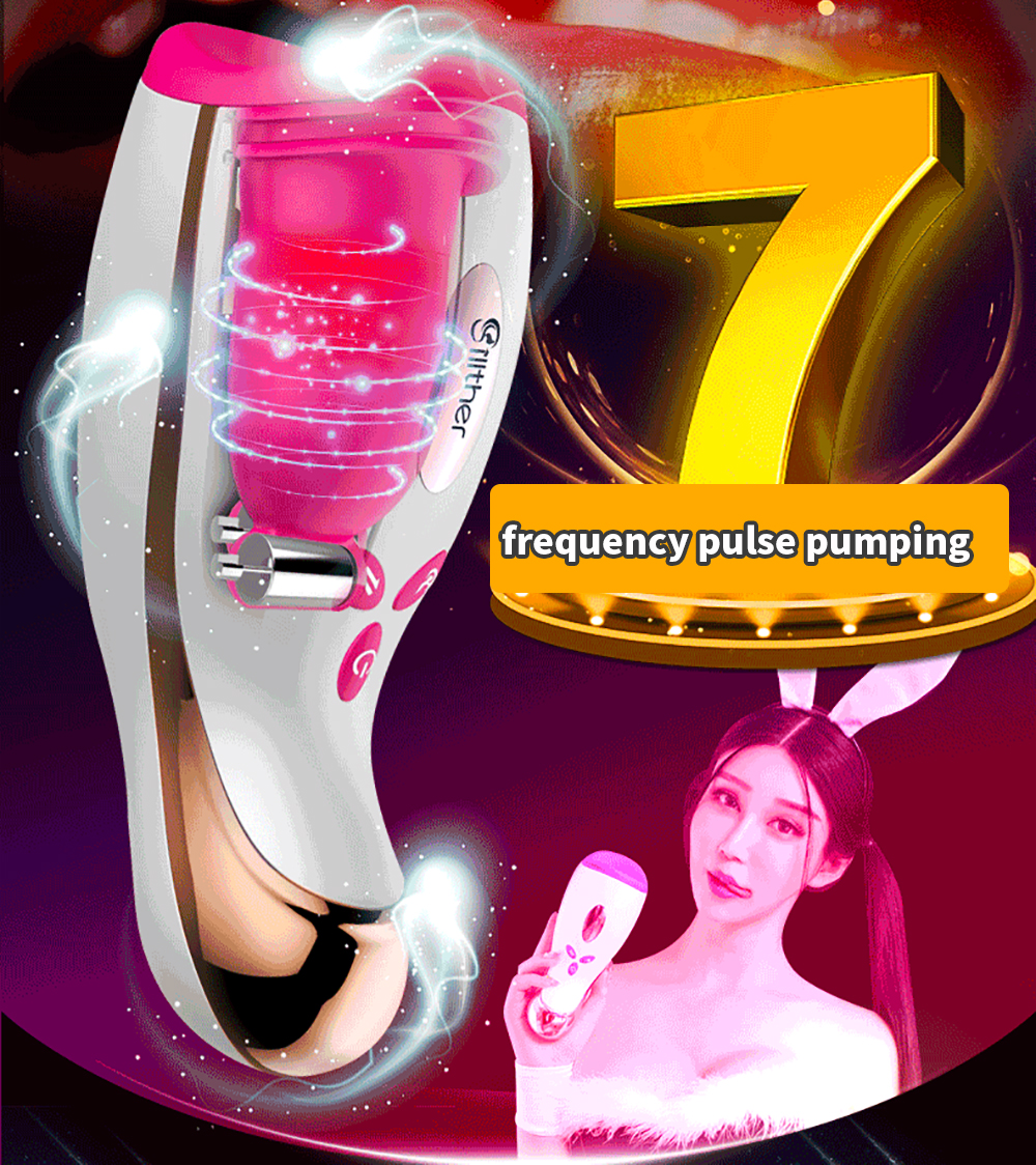 Automatic Telescopic Masturbator with Suction and Vibration for Men