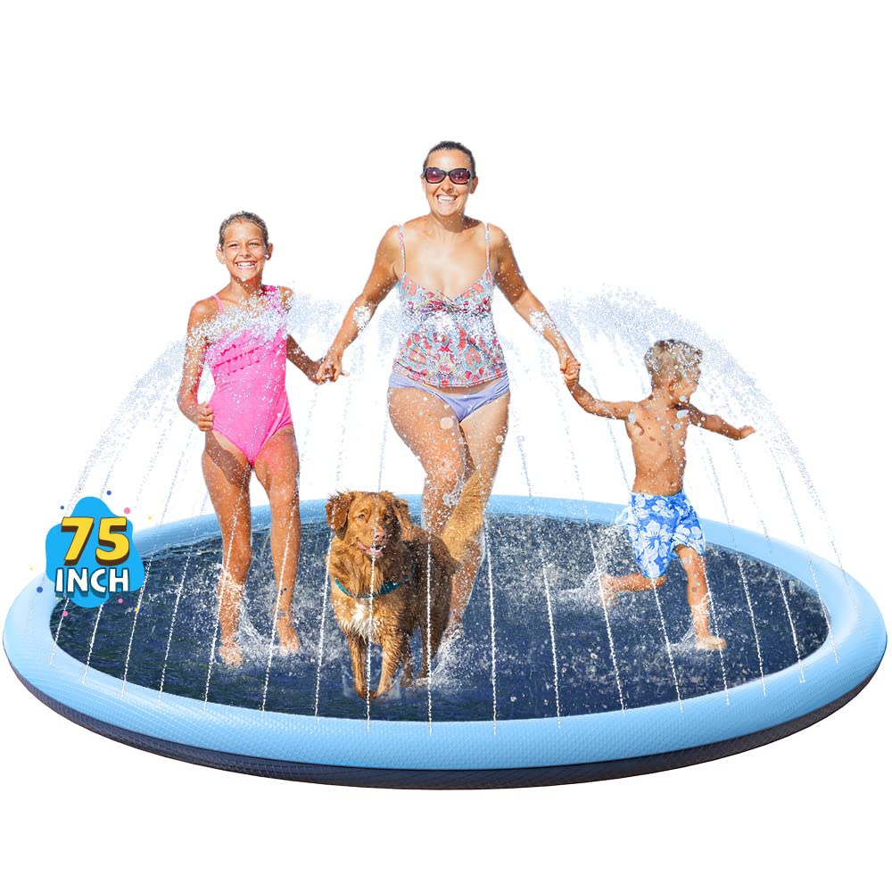 Non-Slip Splash Pad for Kids and Dog