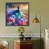 Diamond Painting -DIY Round Drill Beach Girl(40x40cm)