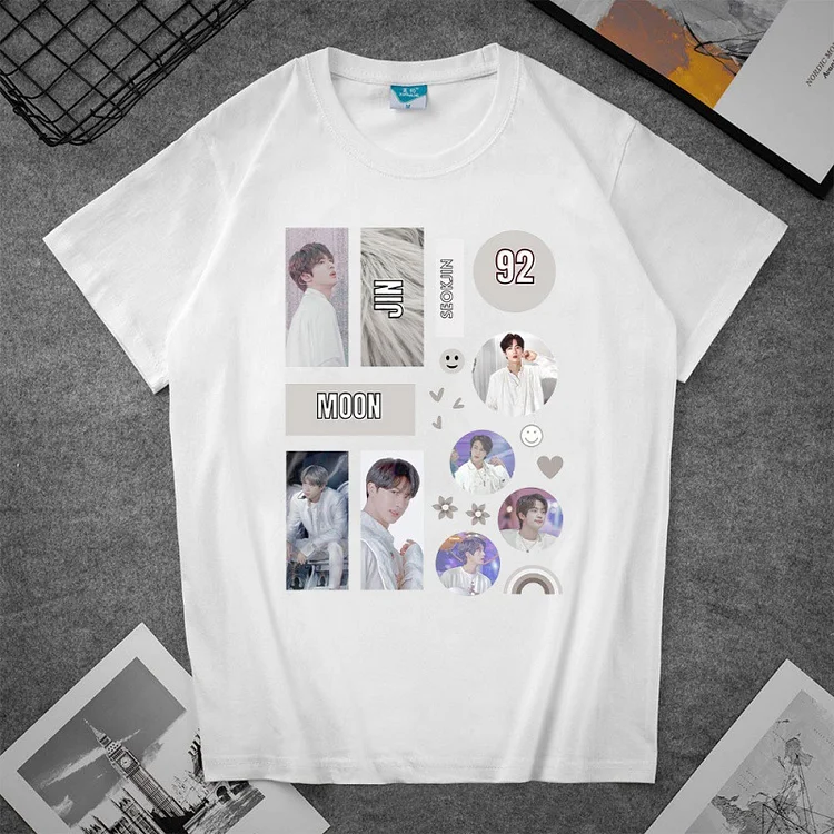 방탄소년단 Member Patch Print T-shirt