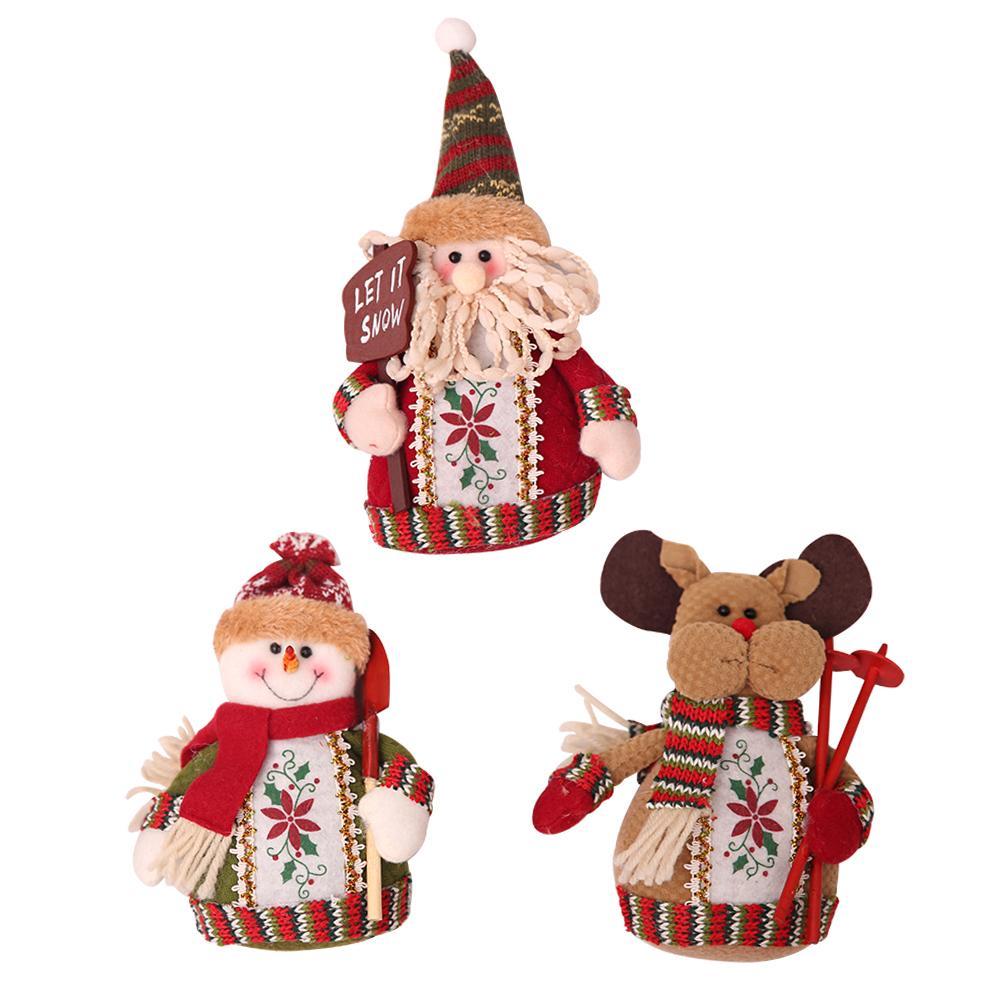 

Christmas Cloth Doll Toys Hang Decorations Xmas Tree Ornaments Kid Gift, Christmas snowman, 501 Original