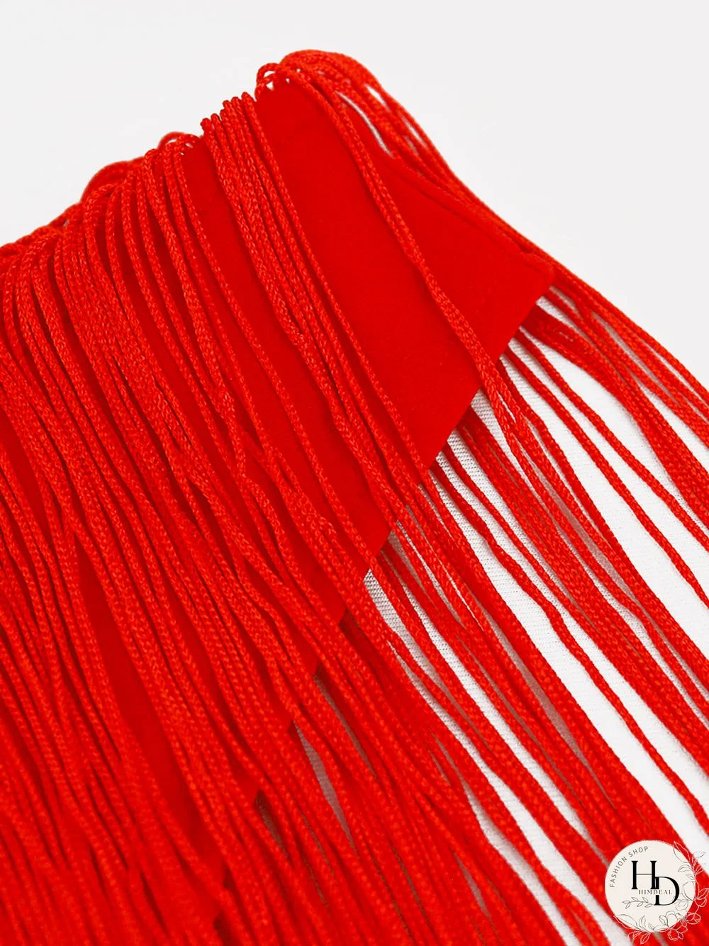 Orange Tassel Dresses V Neck Sleeveless High Waist Fringe Cocktail Evening Birthday Party Gowns OutfitsFor Women Summer