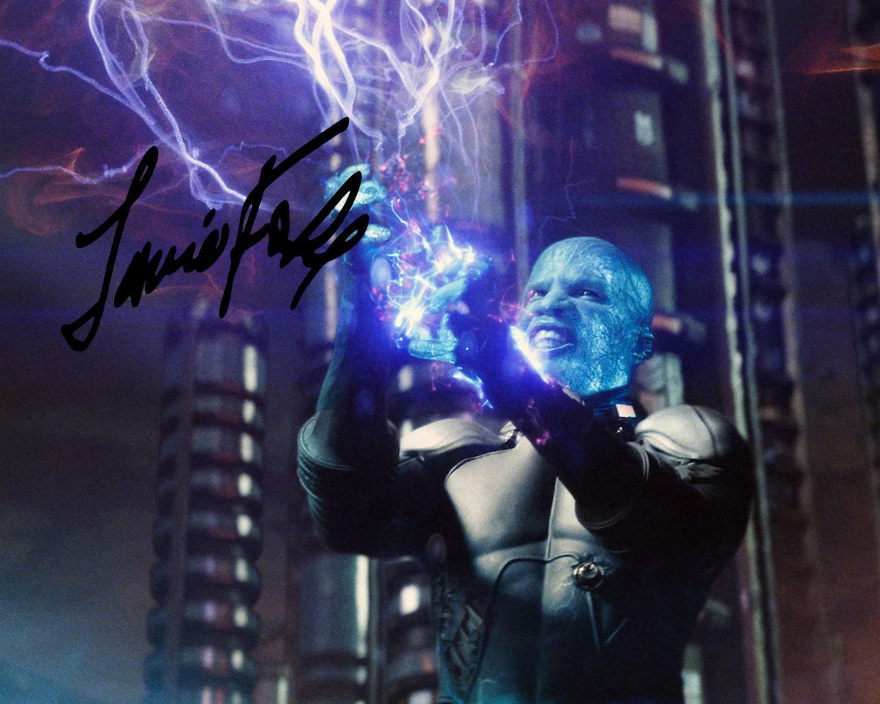 JAMIE FOXX Electro The Amazing Spiderman 2 SIGNED AUTOGARPHED 10X8