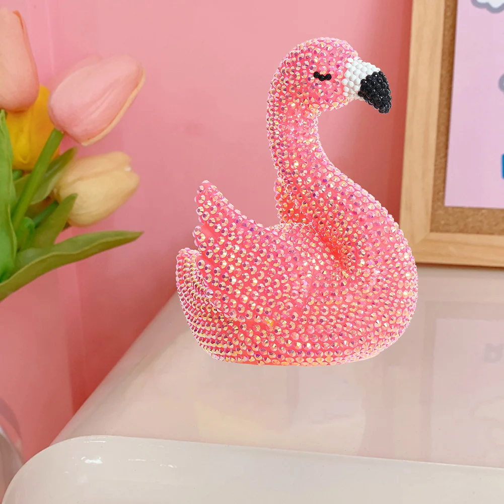 DIY Flamingo Diamond Painting Night Light Diamond Painting Bedside Lamp for Kid Gift