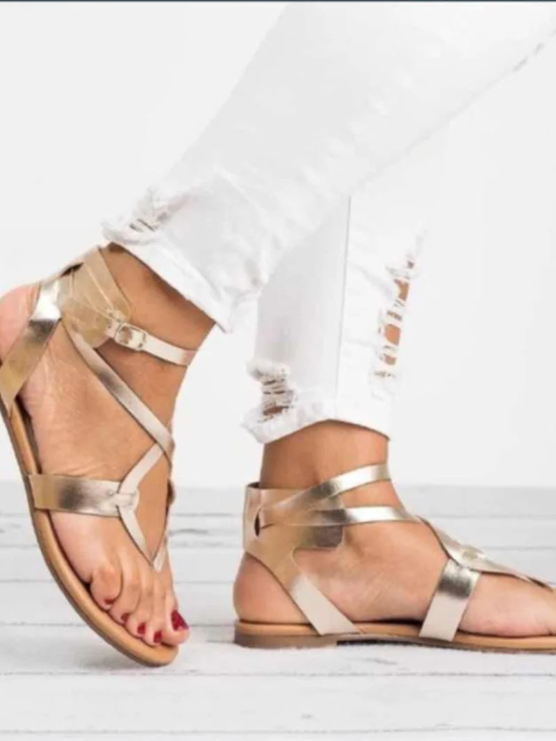 Women Sandals 2022 New Summer Footwear Plus Size 43 Ladies Flat Sandal Female Casual Beach Shoes Ladies Comfortable Flipflop