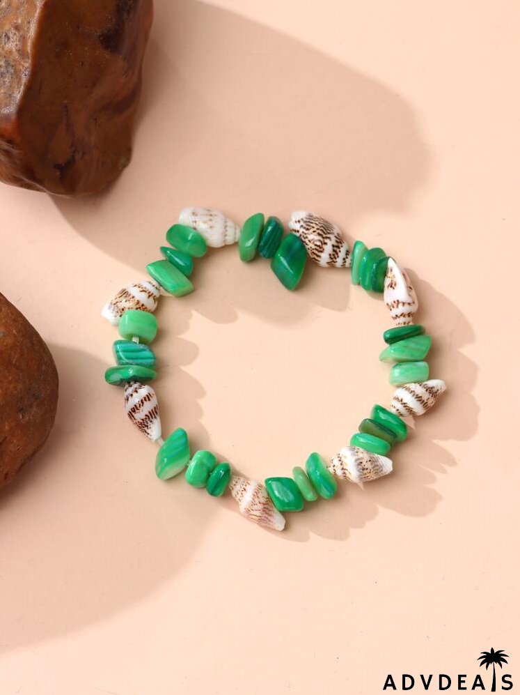 Conch Decor Beaded Bracelet