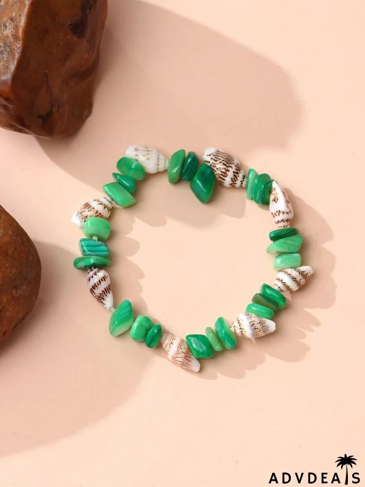 Conch Decor Beaded Bracelet