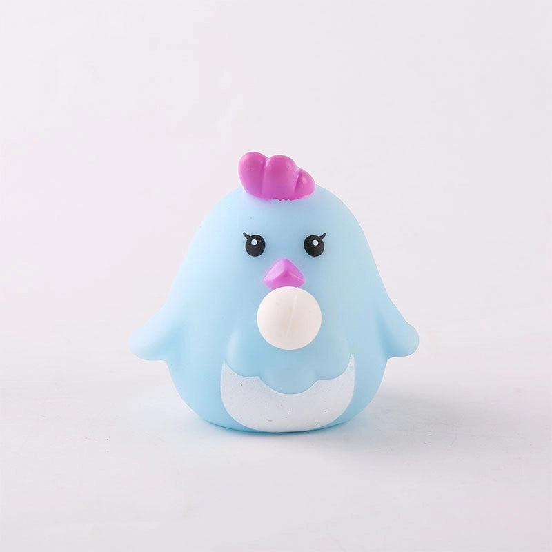 New Decompression Small Yellow Duck Spit Bubble Compressible Extrusion Vent Pvc Toy