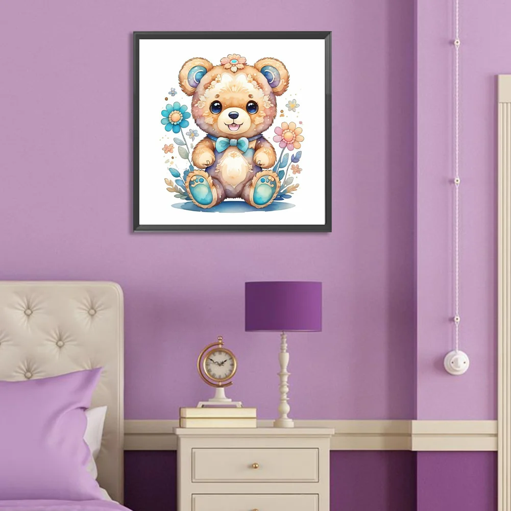 Full Round Diamond Painting 30*30cm - Bear