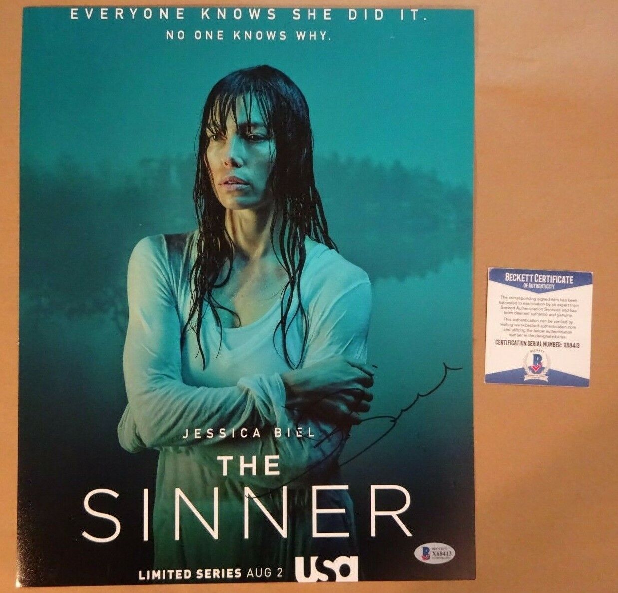 Signed JESSICA BIEL Autographed THE SINNER 11X14 Photo Poster painting BECKETT COA BAS