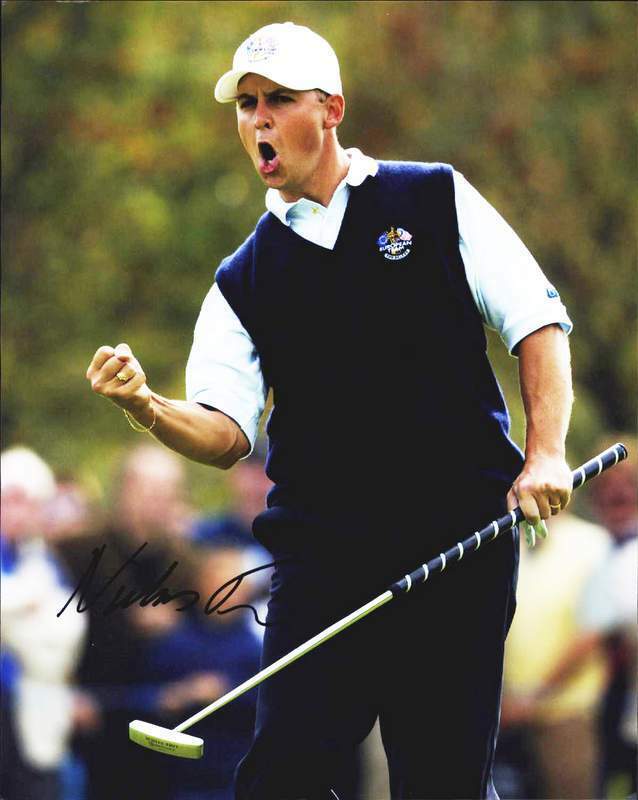 Niclas Fasth authentic signed PGA golf 8x10 Photo Poster painting W/Cert Autographed A0006