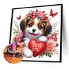 uk.everydayedeals Diamond Painting - Full Square - Love Heart Dog(35*35cm)