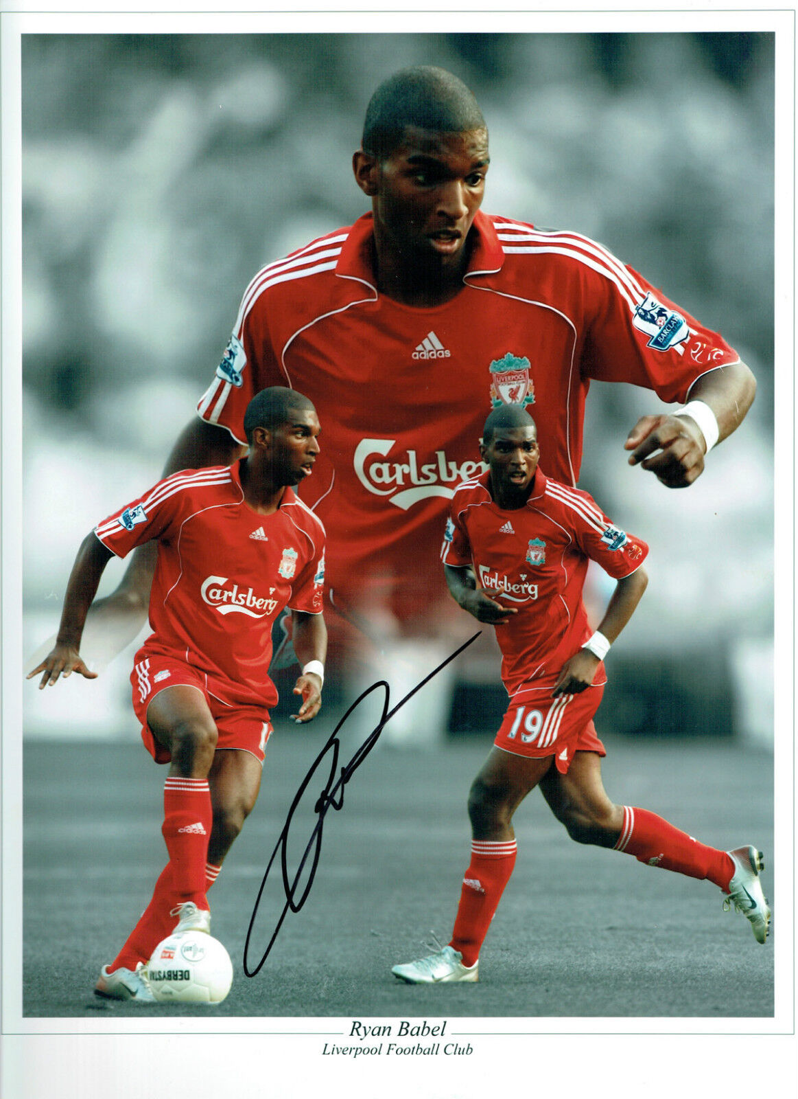 Ryan BABEL Signed Autograph 16x12 LIVERPOOL RARE Montage Photo Poster painting AFTAL COA