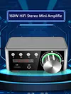 50Wx2 Audio Power Amplifier Bluetooth-compatible 5.0 CS8673E AUX TF Home Theater