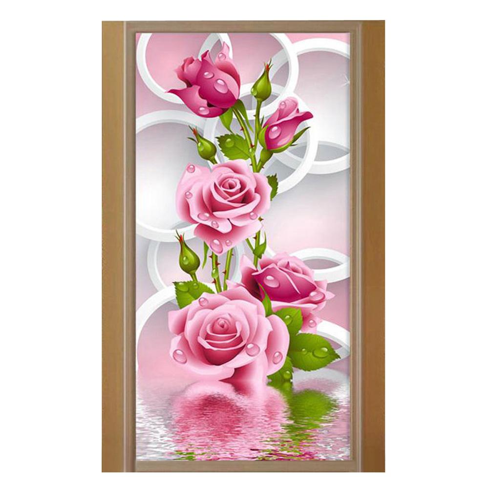 Rose Flower s Drill Diamond Painting 30X56CM(Canvas) gbfke