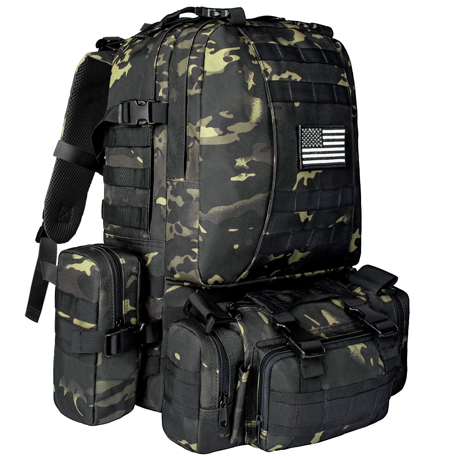 blue tactical backpack