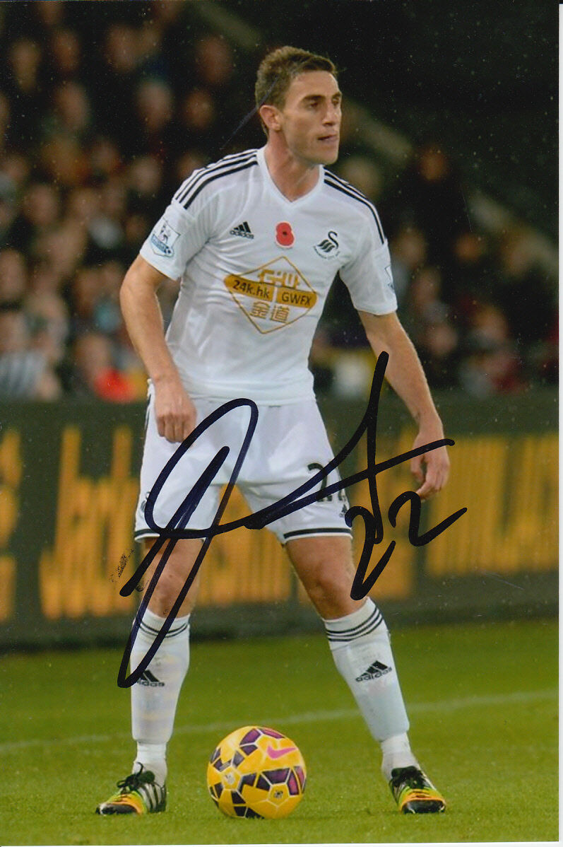 SWANSEA CITY HAND SIGNED ANGEL RANGEL 6X4 Photo Poster painting 7.