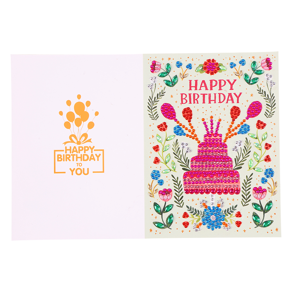

Happy Birthday - 5D DIY Craft Greeting Card, 501 Original