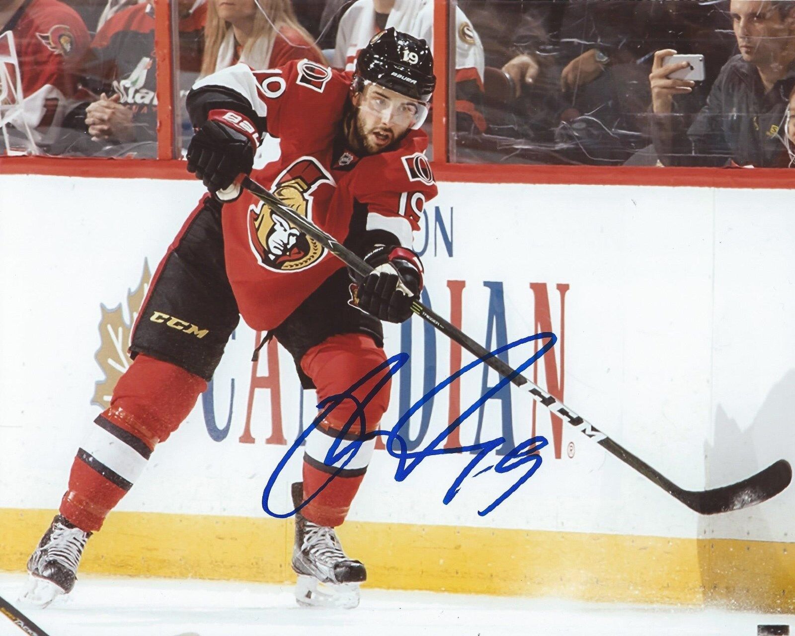 Derick Brassard Signed 8x10 Photo Poster painting Ottawa Senators Autographed COA C