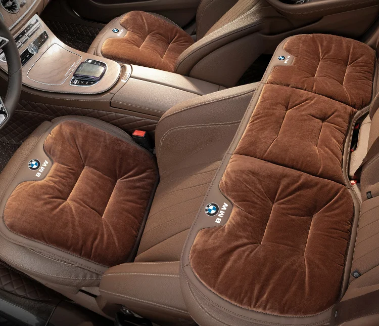 Car short plush winter seat cushion