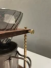 Handmade Portable North American Black Walnut + Brass Coffee Holder Set