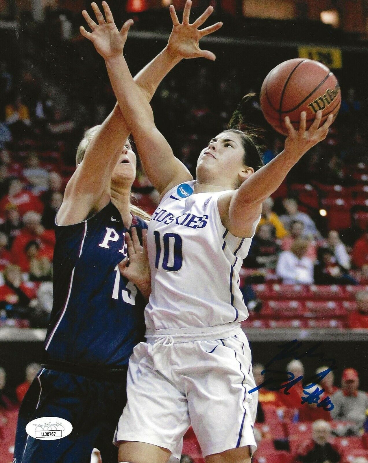 Kelsey Plum Vegas Aces signed Washington Huskies 8x10 Photo Poster painting autographed JSA