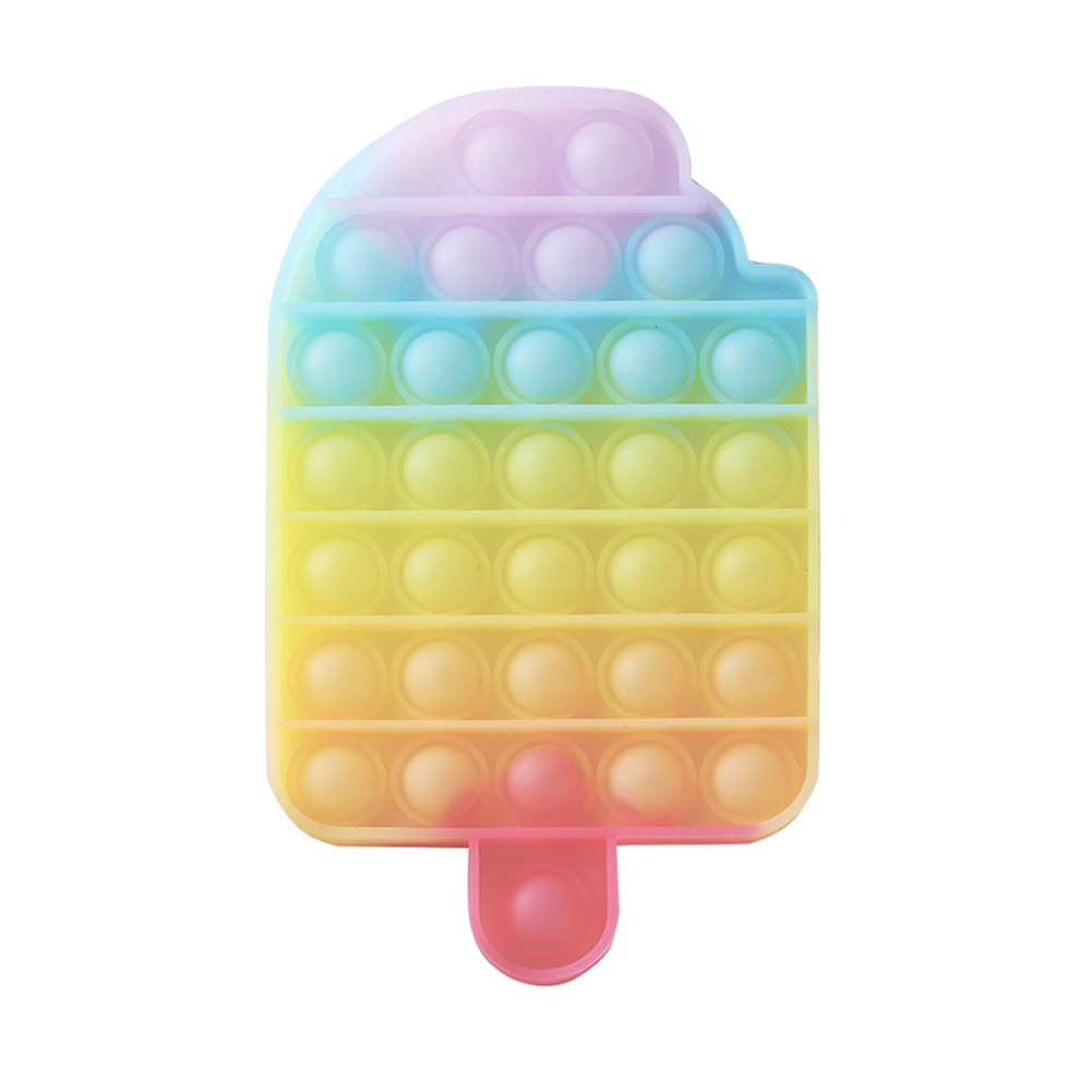 

Rainbow Luminous Ice Cream Push Bubble Sensory Autism Decompression Kid Toy, 501 Original