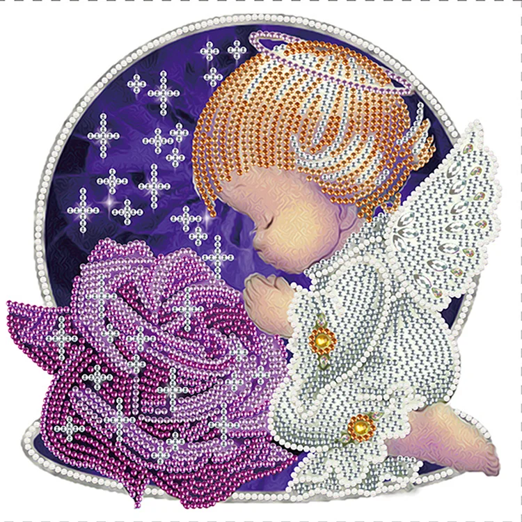 Partial Special-Shaped Diamond Painting - Angel Child 30*30CM