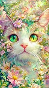 Luxury AB Velvet Diamond Painting Kit - Cat