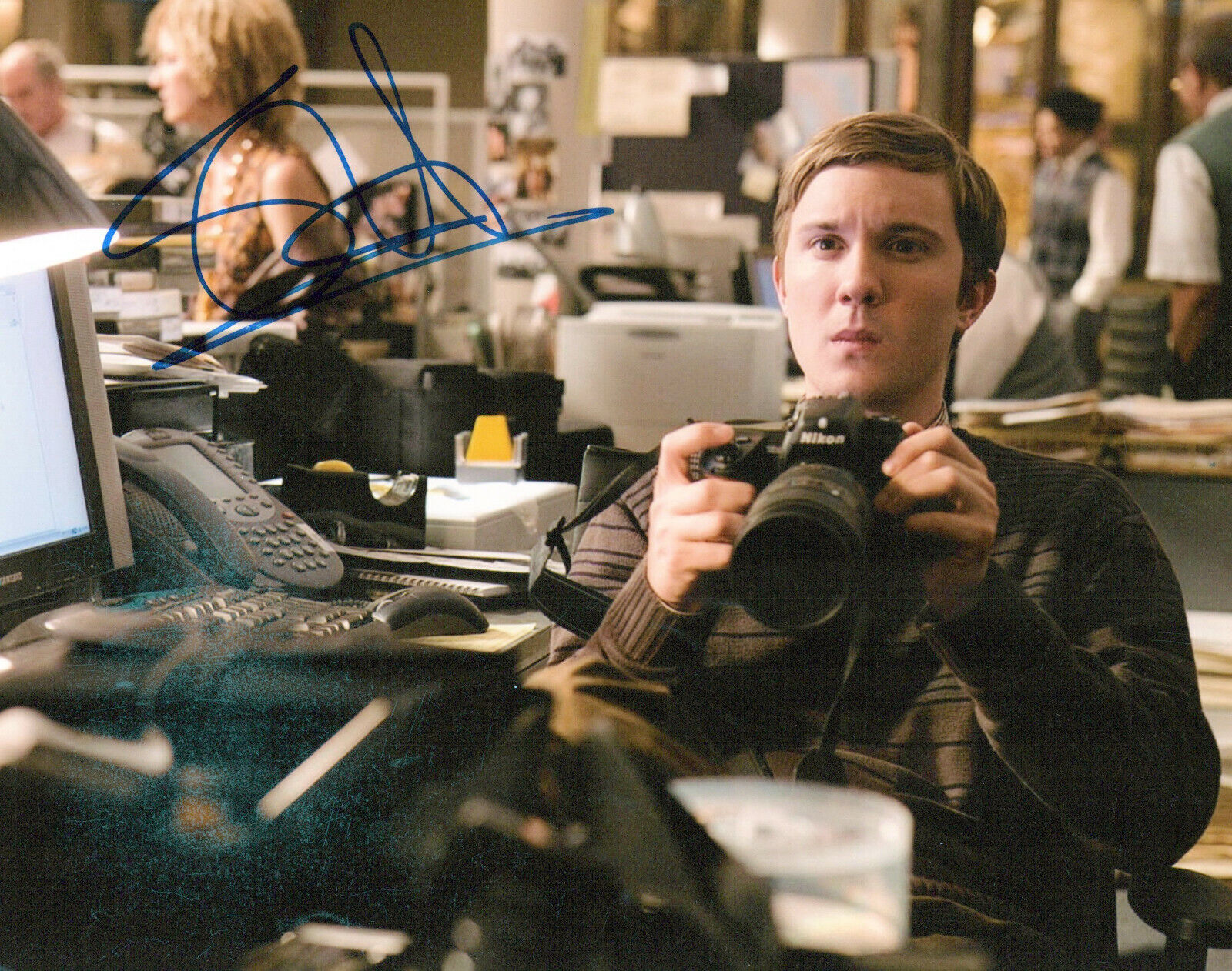 Sam Huntington Superman Returns autographed Photo Poster painting signed 8x10 #1 color defect