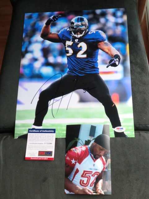 Ray Lewis Hot! signed Baltimore Ravens 11x14 Photo Poster painting PSA/DNA cert PROOF!!