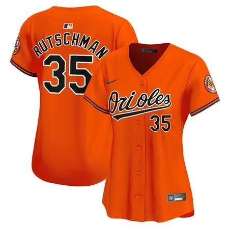 Women's Baltimore Orioles Adley Rutschman  Orange Home Replica Player Jersey