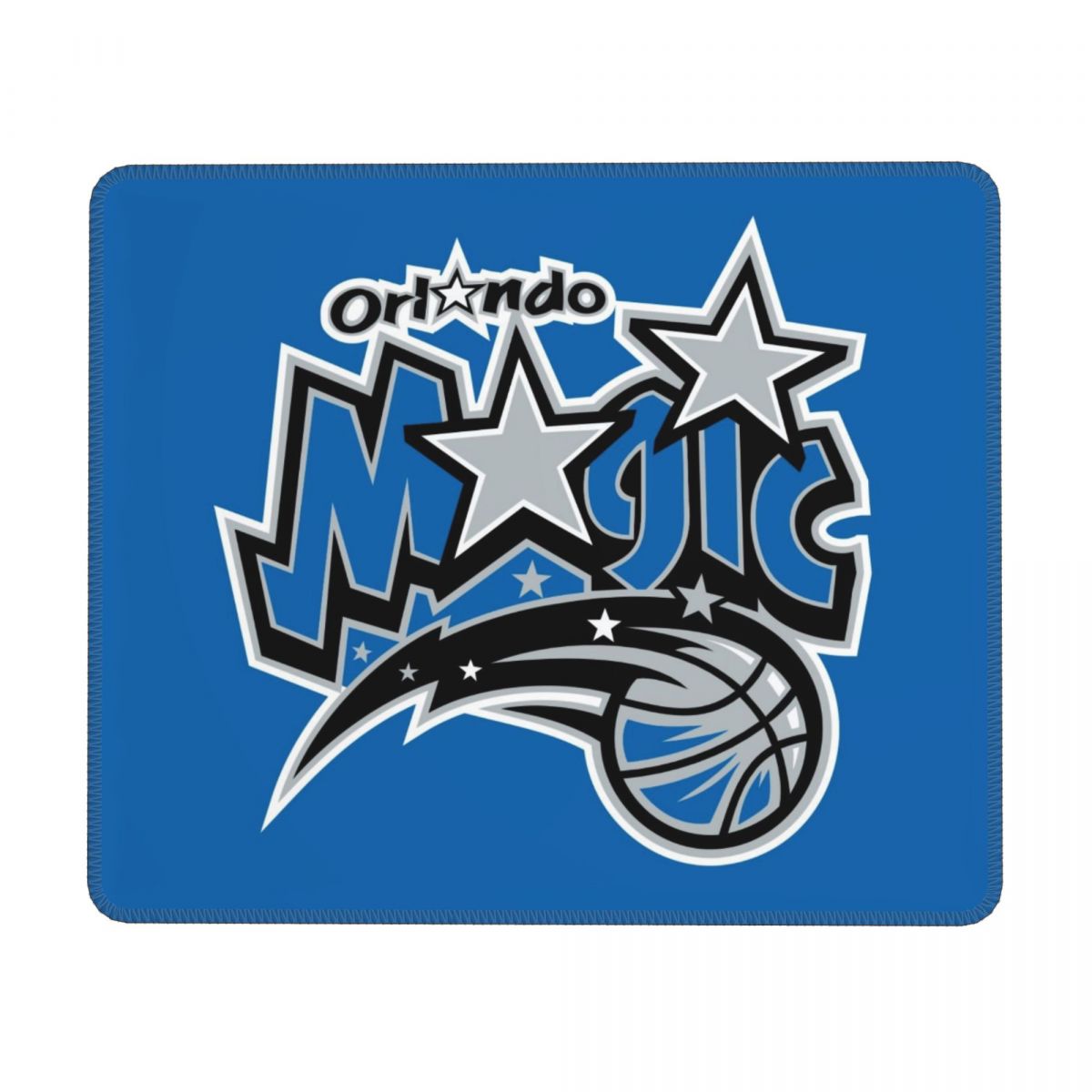 Orlando Magic Blue Square Gaming Mouse Pad with Stitched Edge