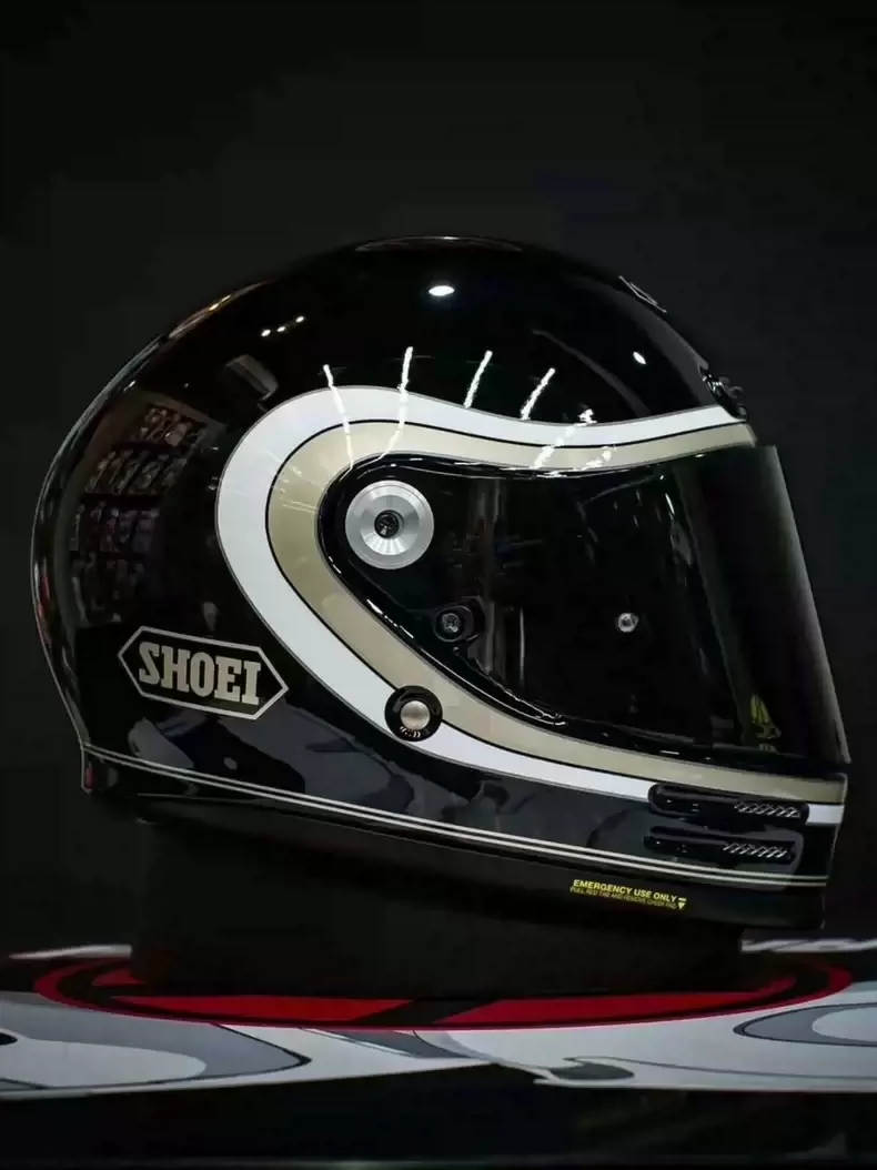 SHOEI Glamster White & Black retro helmet motorcycle full face helmet