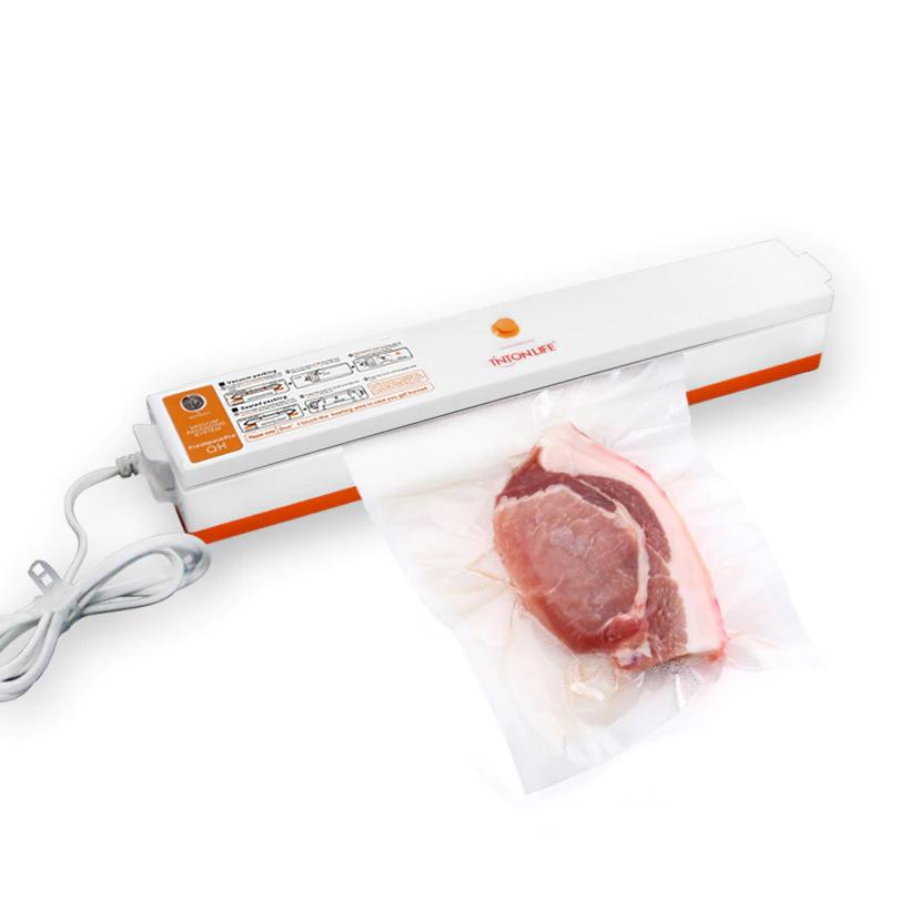 220V/110V Vacuum Sealer Packaging Machine with Free 10pcs Vacuum Bags  Household Black Food EU/UK/US Plug Vacuum Sealer