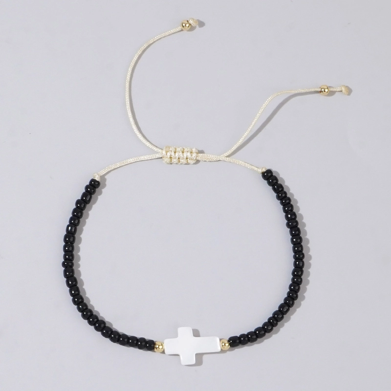 Minimalist Classic Style Cross Cord Unisex Drawstring Bracelets