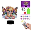 Schmetterling Bär Nachtlicht doppelseitig - 5d DIY Bastellampe