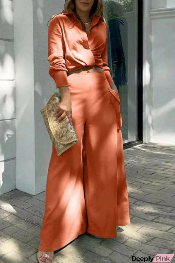 All I Ever Need Casual Blouse Two-piece Suit