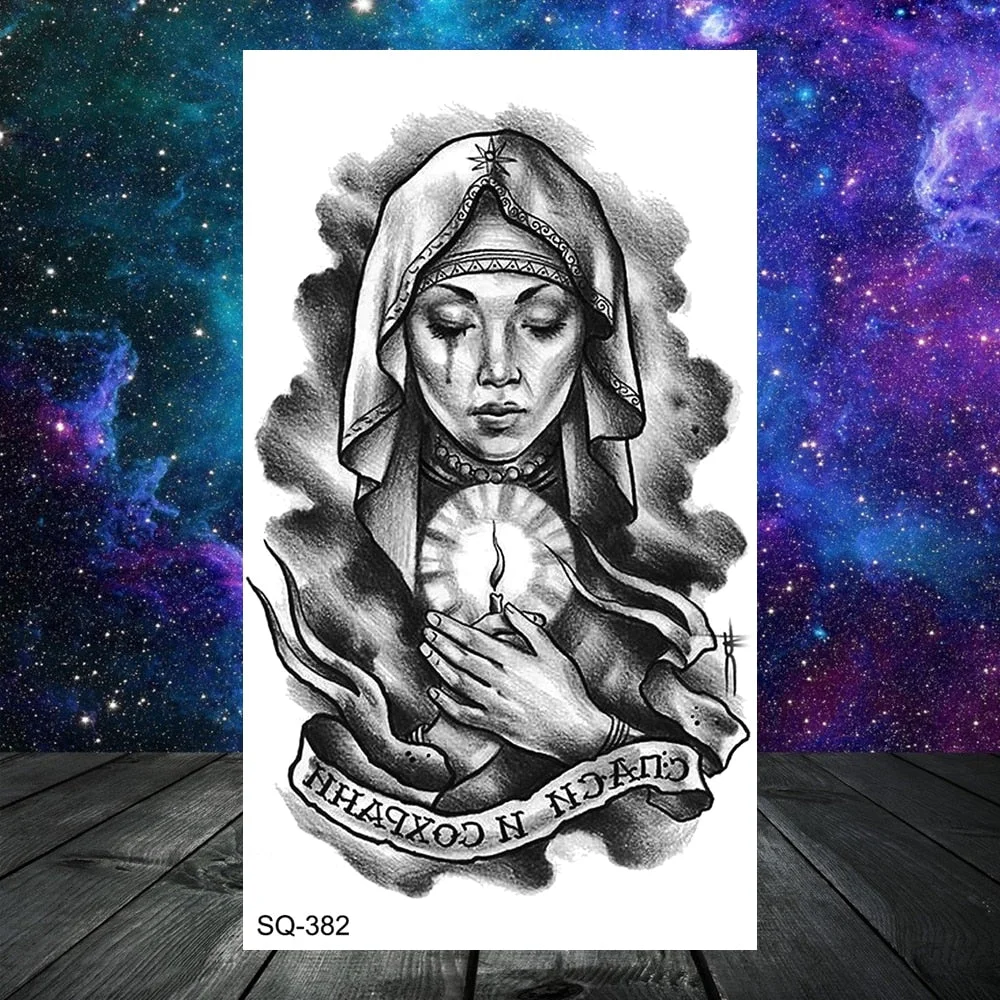 Small Skull Henna Feather Arrow Temporary Tattoos For Women Adult Kids Cross Scorpion Anchor Fake Tattoo Neck Arm Finger Tatoos