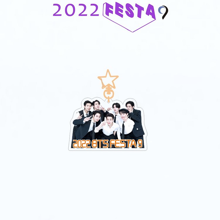 BTS Festa 9th Anniversary Family Portrait Keychain